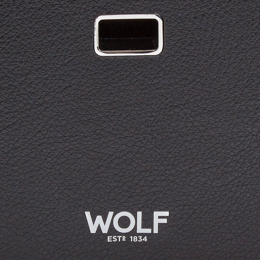 Wolf Roadster 10P Watch Box W/ Drawer Black - Penelope Kate