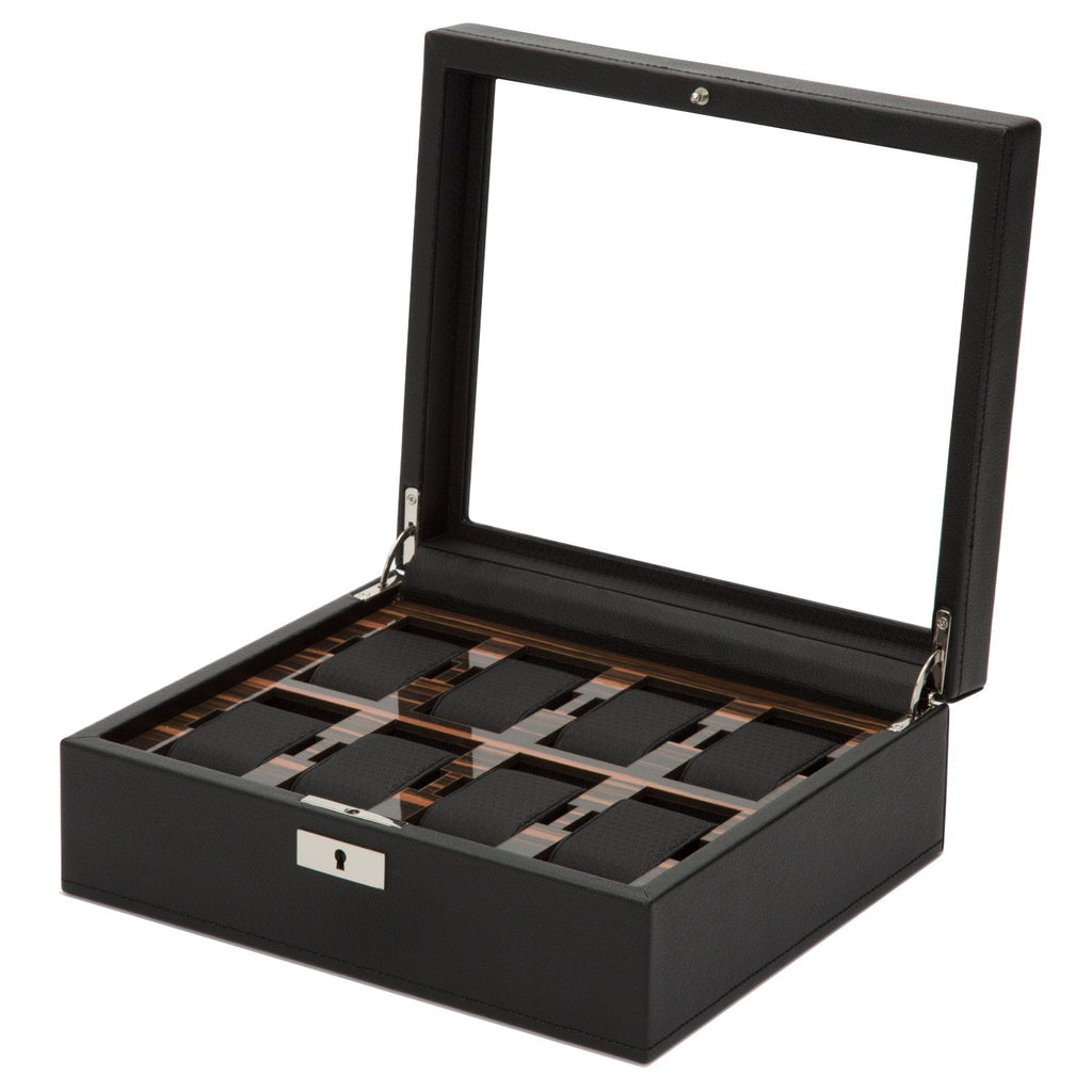 Wolf Roadster 8 Pc Watch Box Black - Penelope Kate