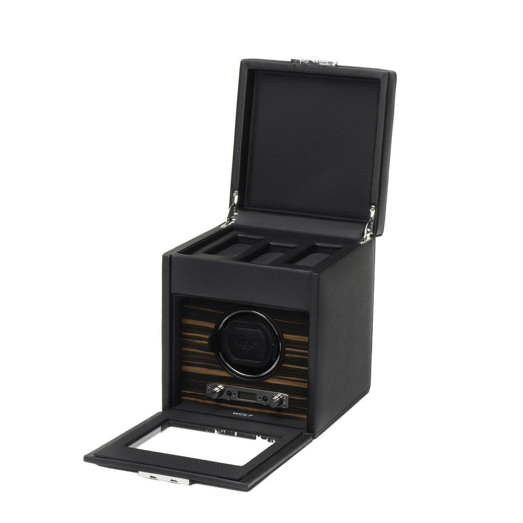 Wolf Roadster Single Winder with Storage Black - Penelope Kate