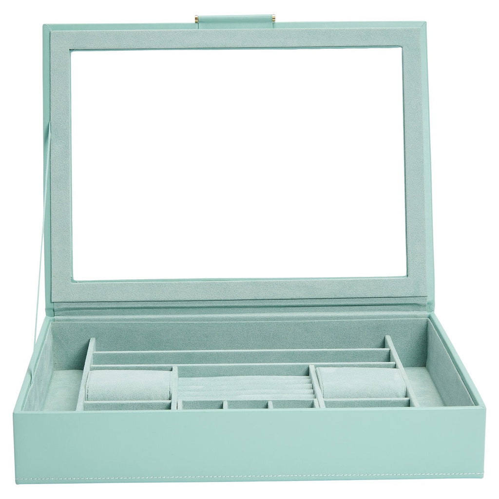 Wolf Sophia Jewellery Box with Window Jade - Penelope Kate