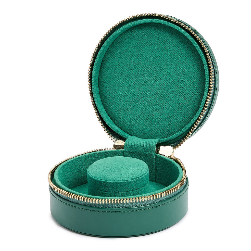 Wolf Sophia Mini Round Zip Case Forest Green - Penelope Kate