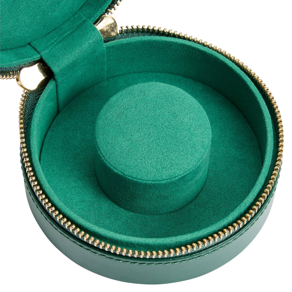 Wolf Sophia Mini Round Zip Case Forest Green - Penelope Kate