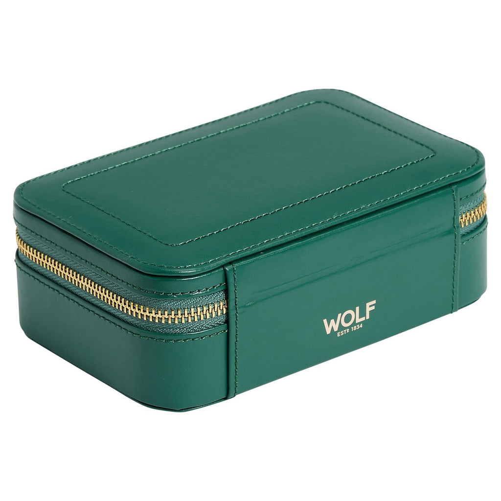 Wolf Sophia Travel Zip Case Forest Green - Penelope Kate