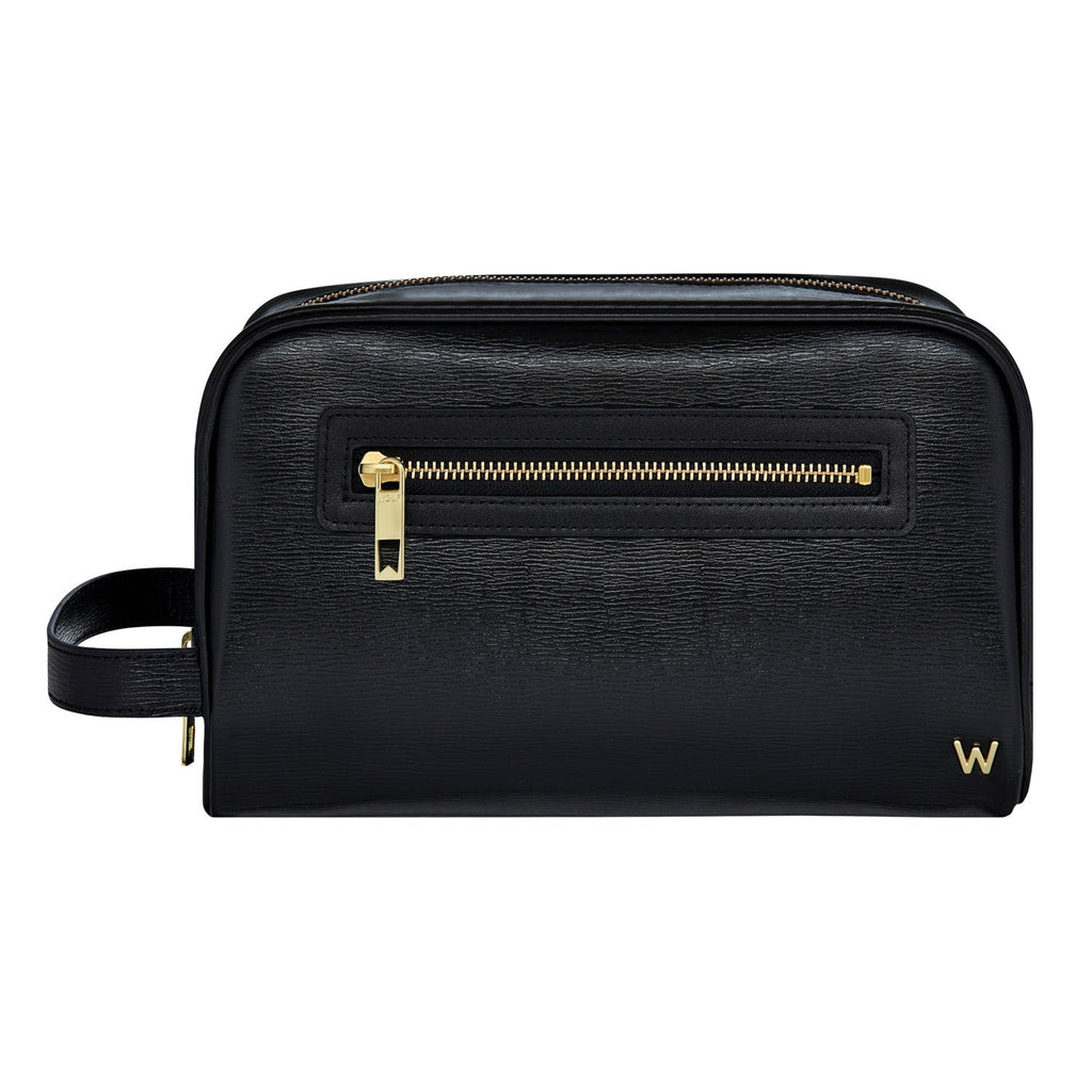 Wolf W Logo Washbag Black - Penelope Kate