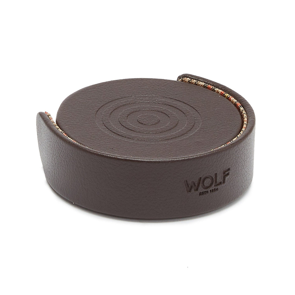 Wolf WM x WOLF Set of 4 Brown Coasters - Penelope Kate