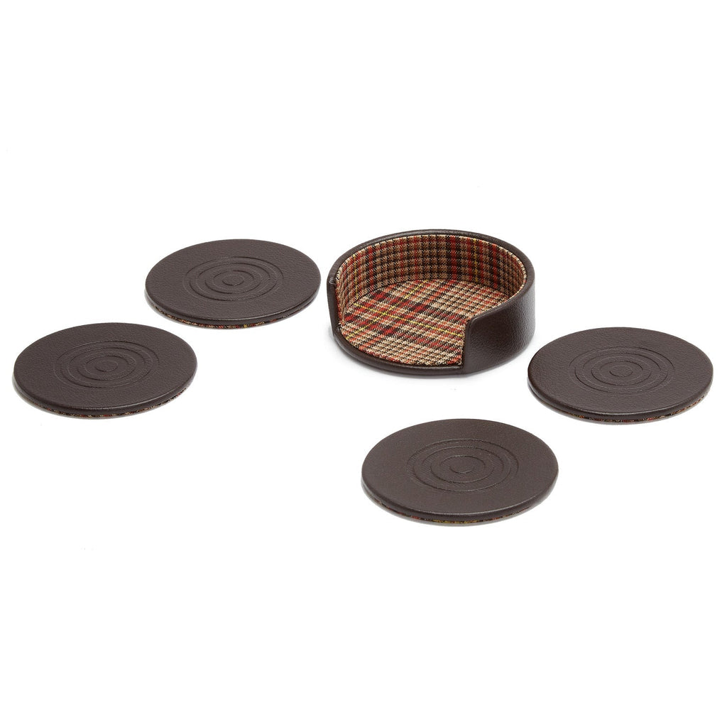 Wolf WM x WOLF Set of 4 Brown Coasters - Penelope Kate