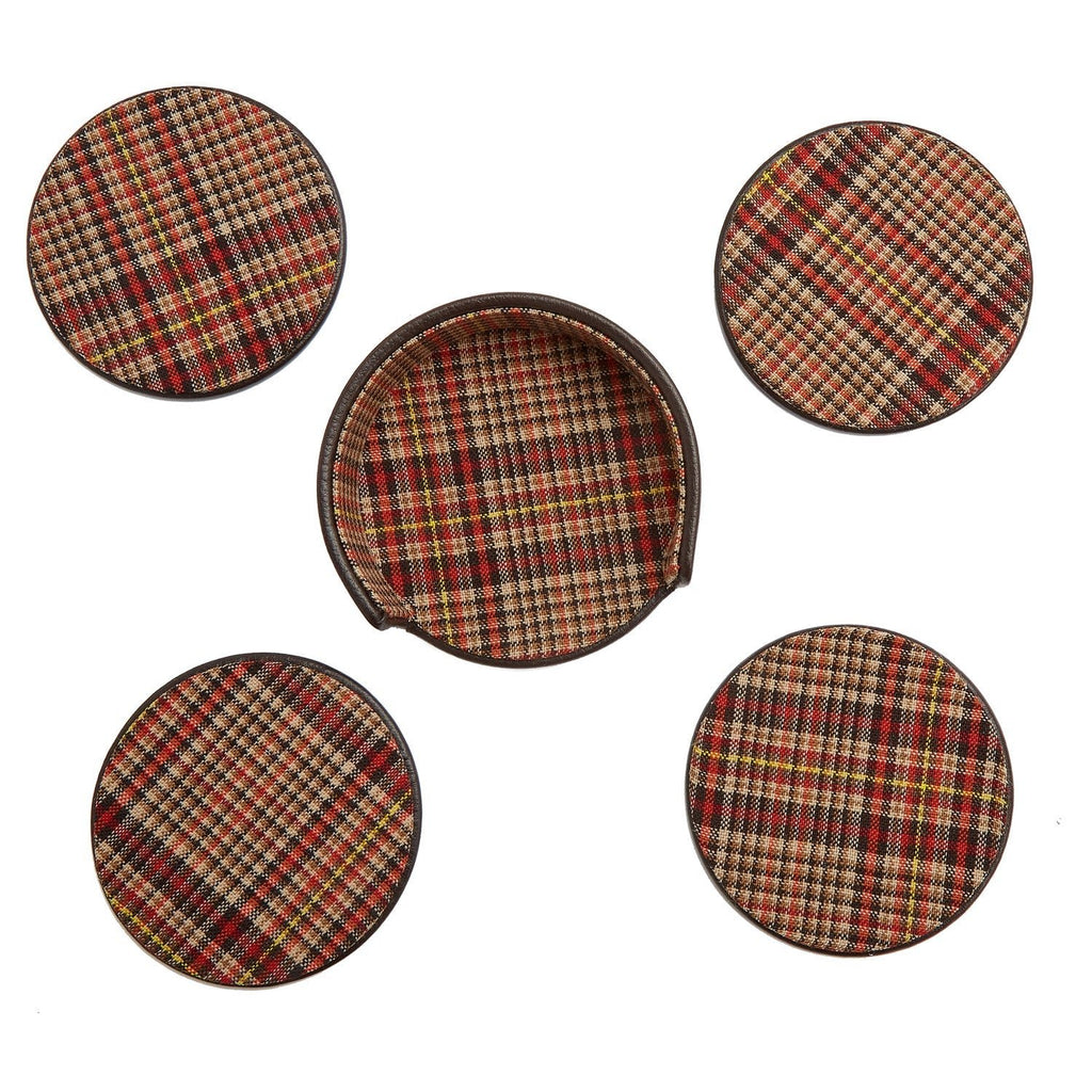 Wolf WM x WOLF Set of 4 Brown Coasters - Penelope Kate