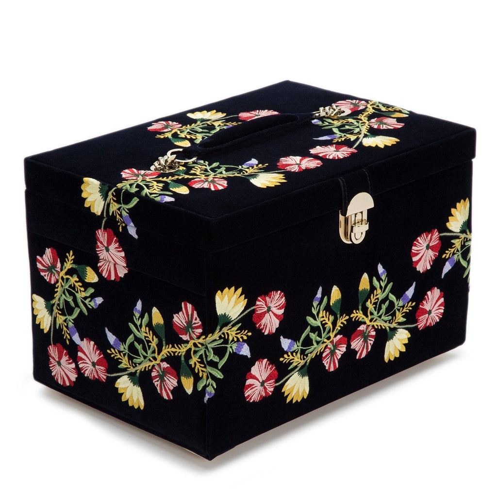 Wolf Zoe Large Jewellery Box Indigo - Penelope Kate