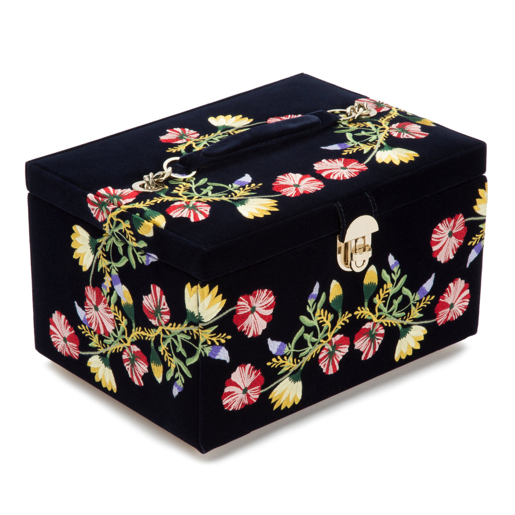 Wolf Zoe Medium Jewellery Box Indigo - Penelope Kate