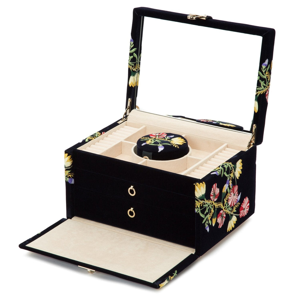 Wolf Zoe Medium Jewellery Box Indigo - Penelope Kate